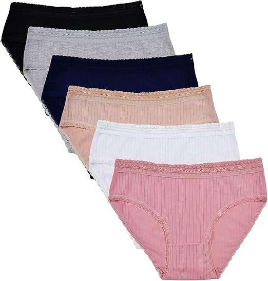 Women's Multipack Cotton Full Knickers Comfortable Sports Knickers Midi