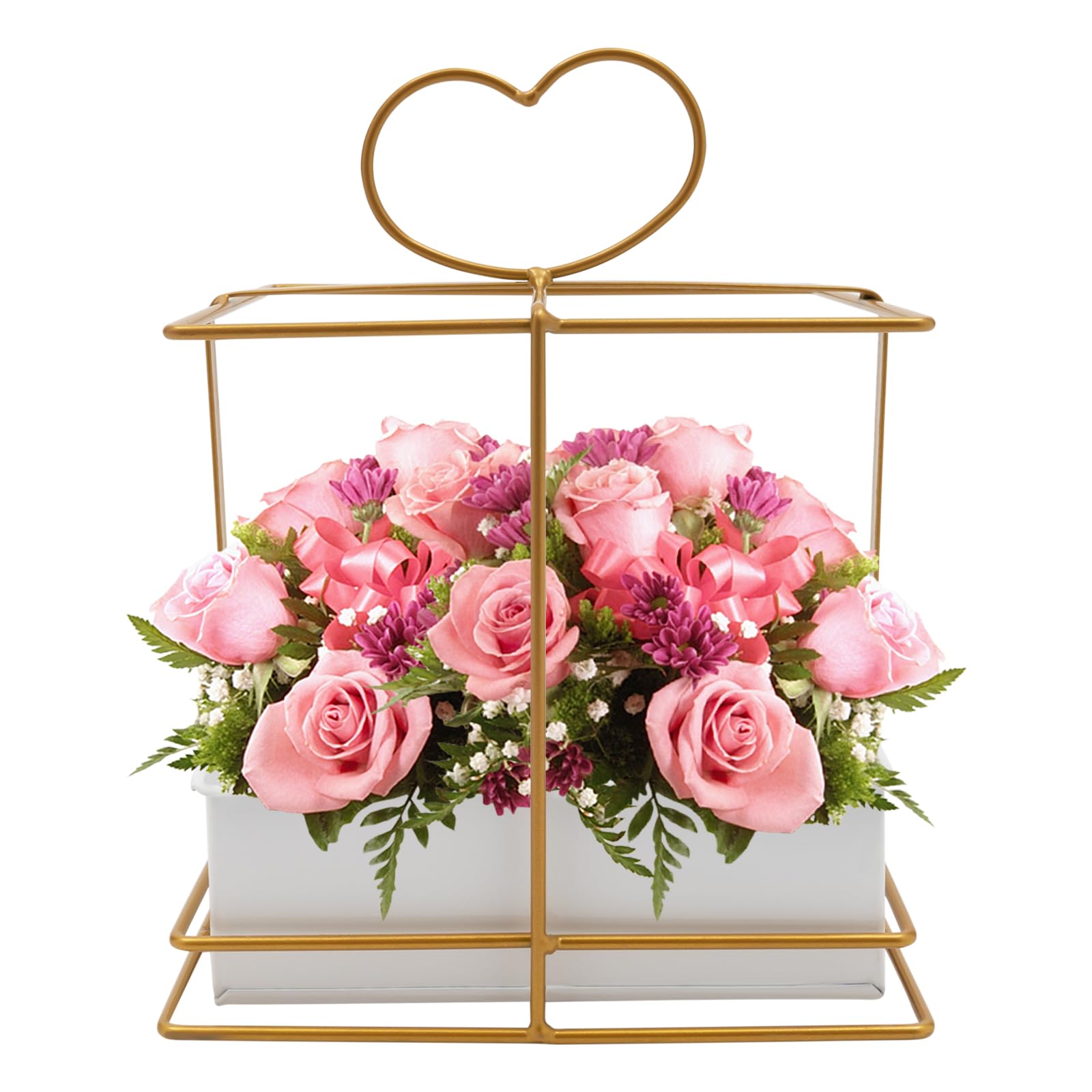 Kaichenyt 10 Pcs Geometric Flowers Holder, Gold Vases for Centerpieces Wedding, Desktop Flower Arrangements Stand, Metal Flower Rack Vase, Trumpet Vase for Weddings Party Decoration