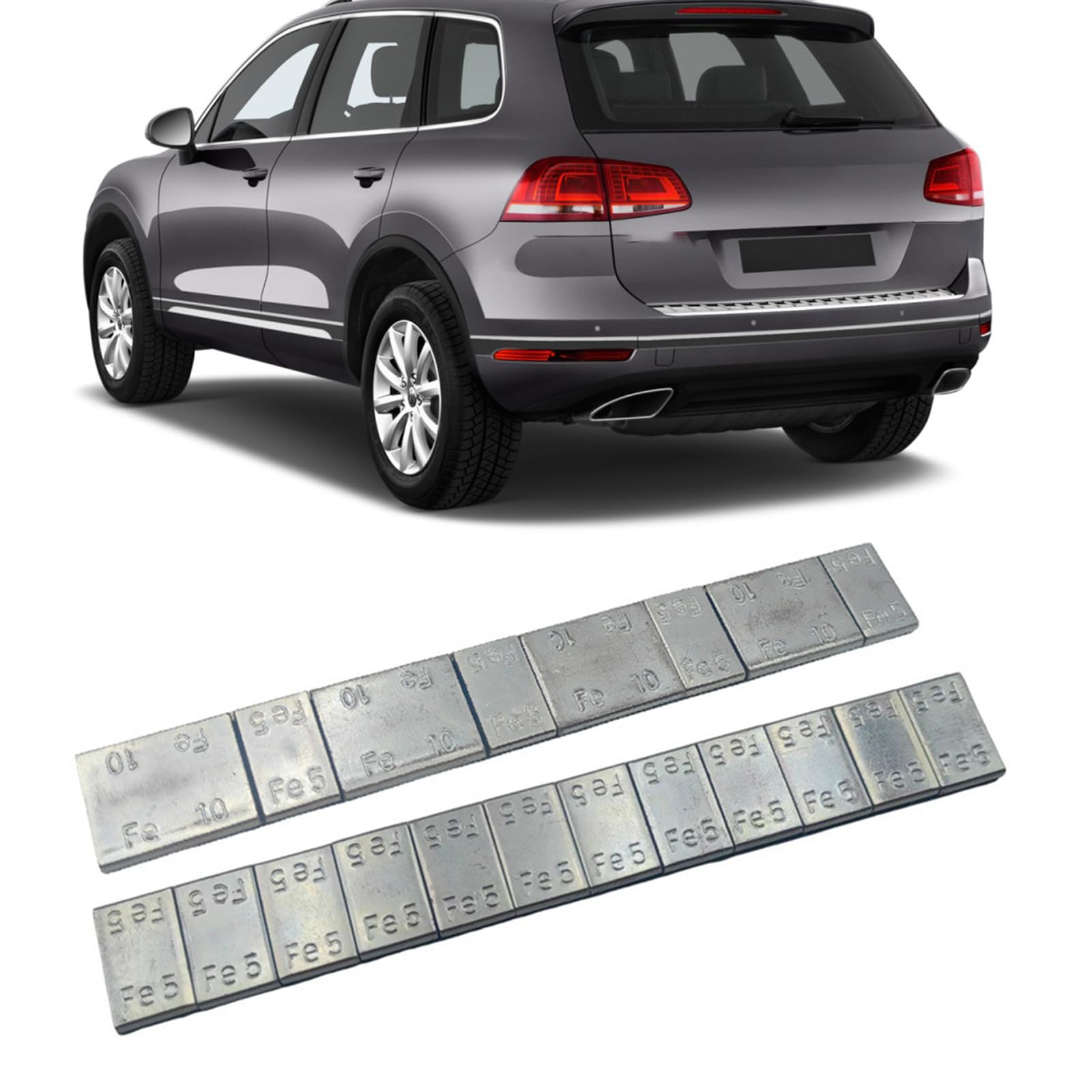 50 tiras de equilibrio de neumáticos de hierro, equilibradores de ruedas de hierro, equilibradores de peso para neumáticos de coche, herramientas automáticas