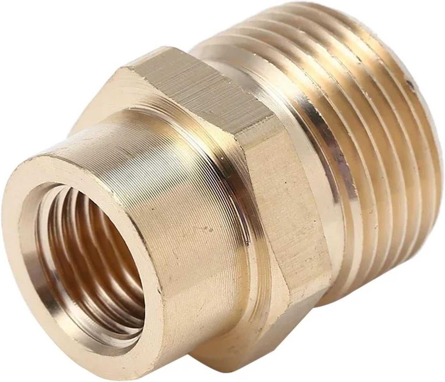 Pipe Fitting 10pcs High Pressure Washer 1/4 F - M22 Quick Connect Coupler Adapter Car High Pressure Washer Connector for Water Oil Gas