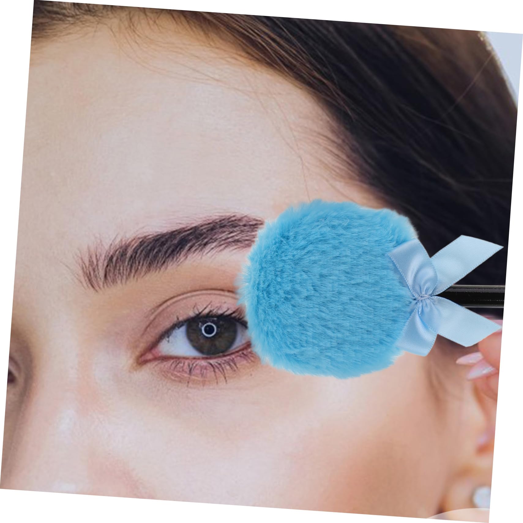 FOMIYES 20 Pz Soffio per il trucco Fairy Stick soffio di polvere secca impostazione piumino da cipria per polvere per viaggi piumino da cipria con fiocco soffio di cipria sciolto