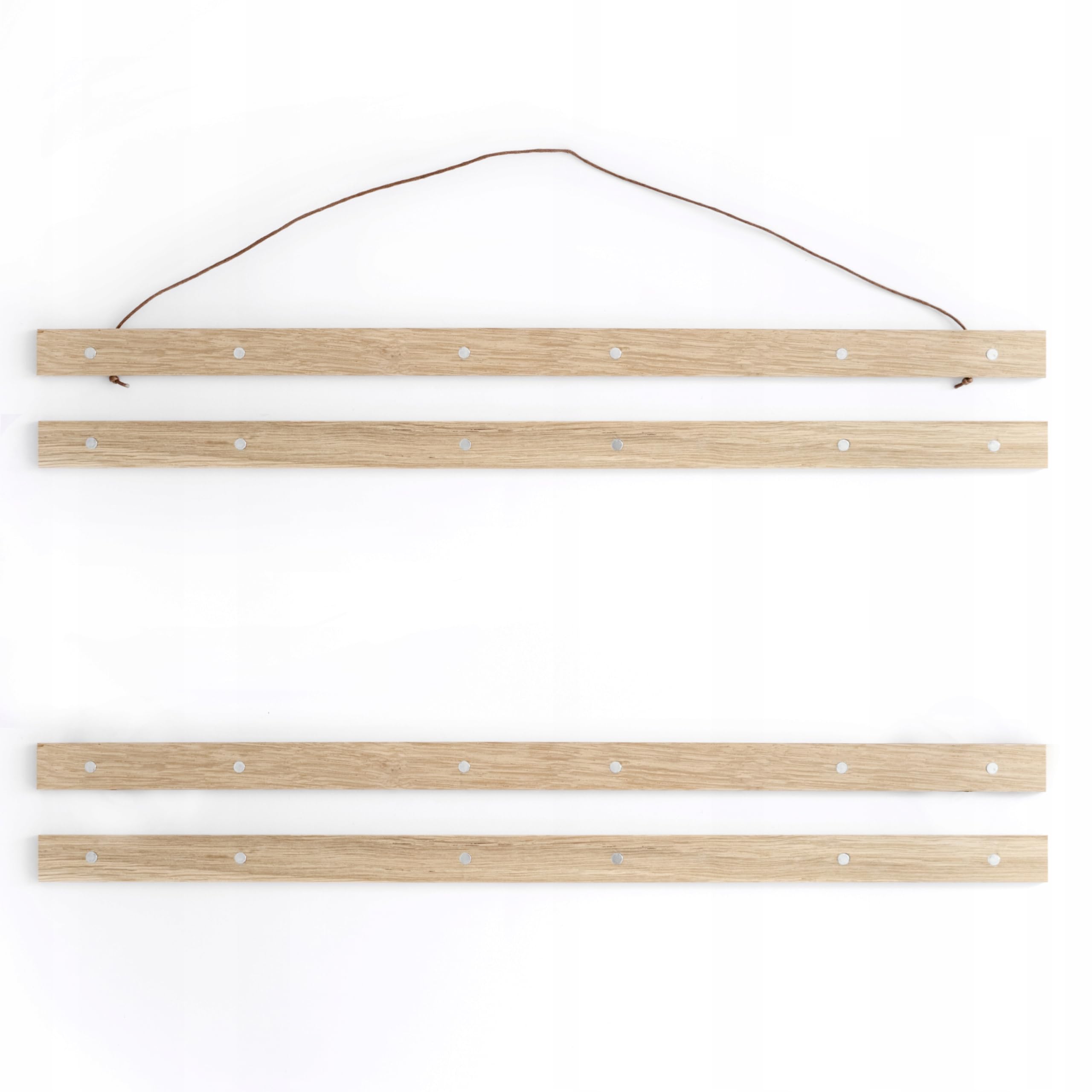 Calendario de pared 2026 con soporte de madera de roble danés, 70 x 100 cm