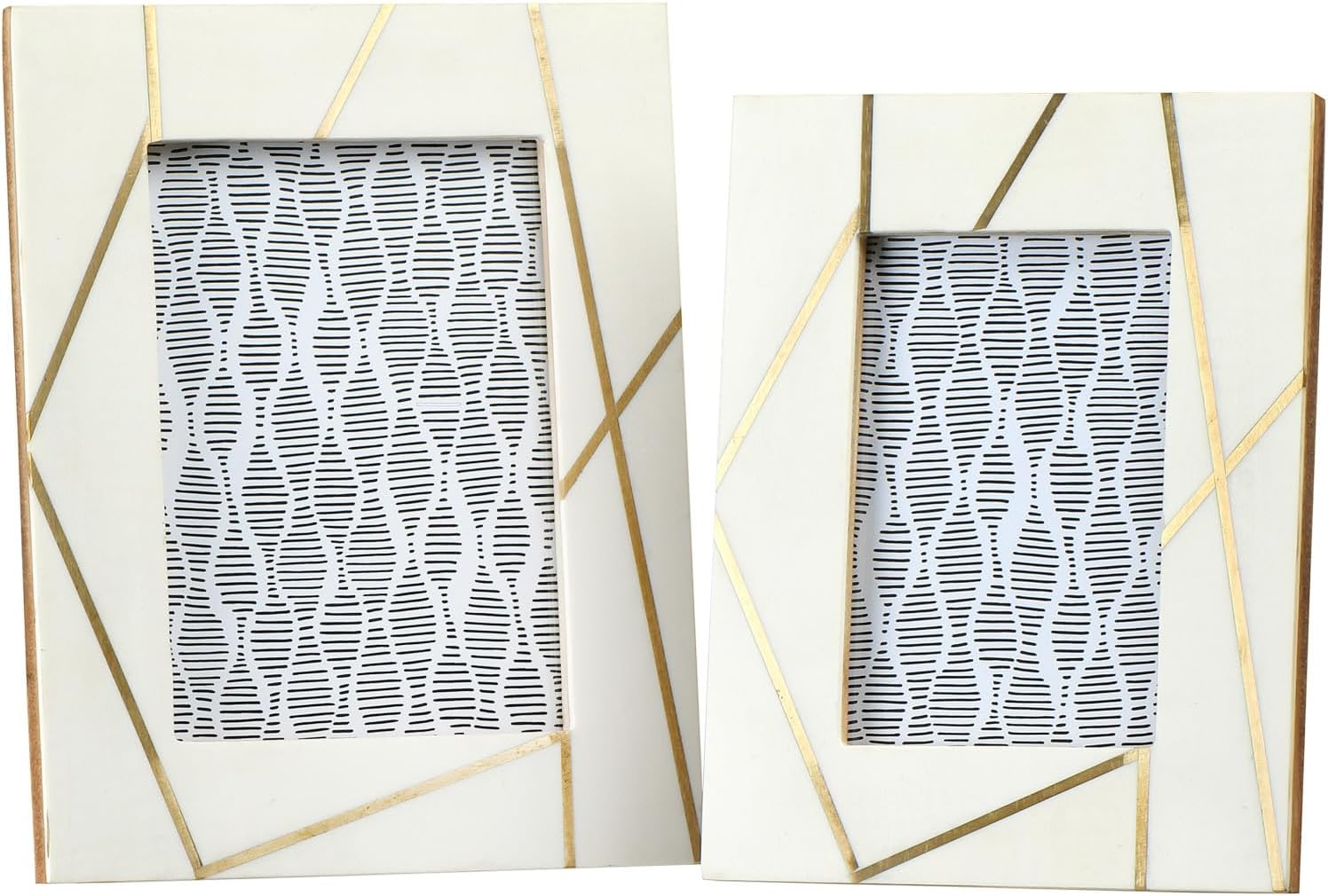 Main + Mesa Resin Photo Frames, Set of 2 (4x6” and 5x7”)