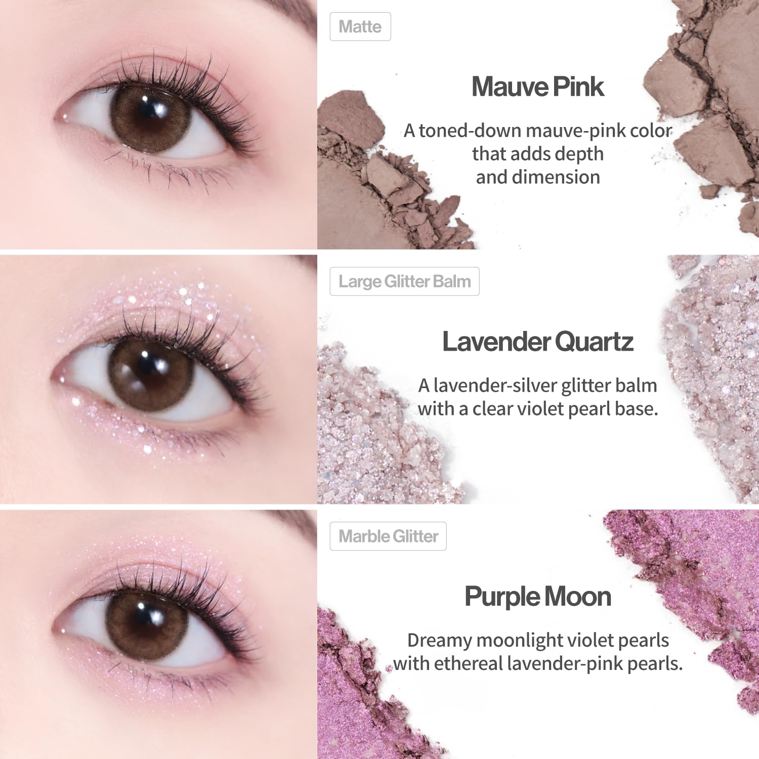 UNLEASHIA | Glitterpedia NO.4 Paleta de ojos All of Lavender Fog