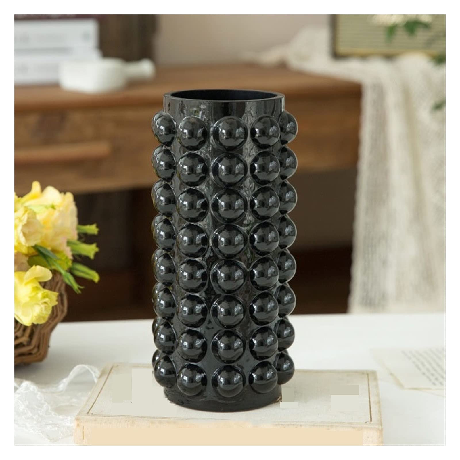 Centerpiece Vases Funky Wedding Vase Office Table Glass Nordic Minimalist Aesthetic Jarrones Interior Decorations(Large)