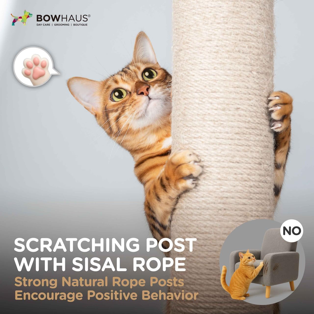 Mushroom Cat Scratching Post, Mushroom Cat Scratcher with Sisal Rope and Interactive Hanging Ball, 20 Inch Scratching Post for Indoor Cats and Kittens