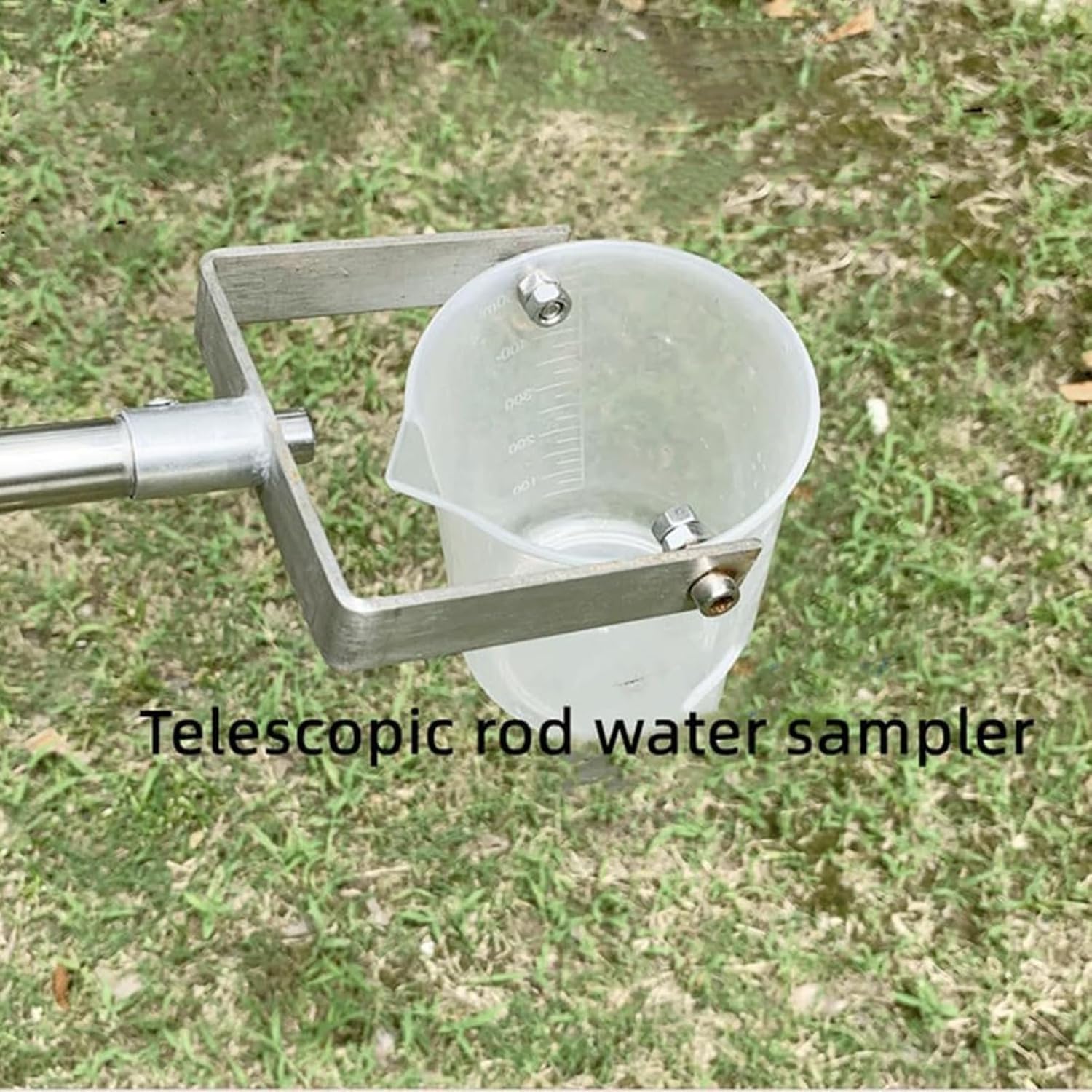 Campionatore d'acqua telescopico regolabile, in acciaio inossidabile 304 e plastica per uso alimentare, 1000 ml, si estende da 2 a 7 m per campionamento ambientale, industriale e di acque reflue