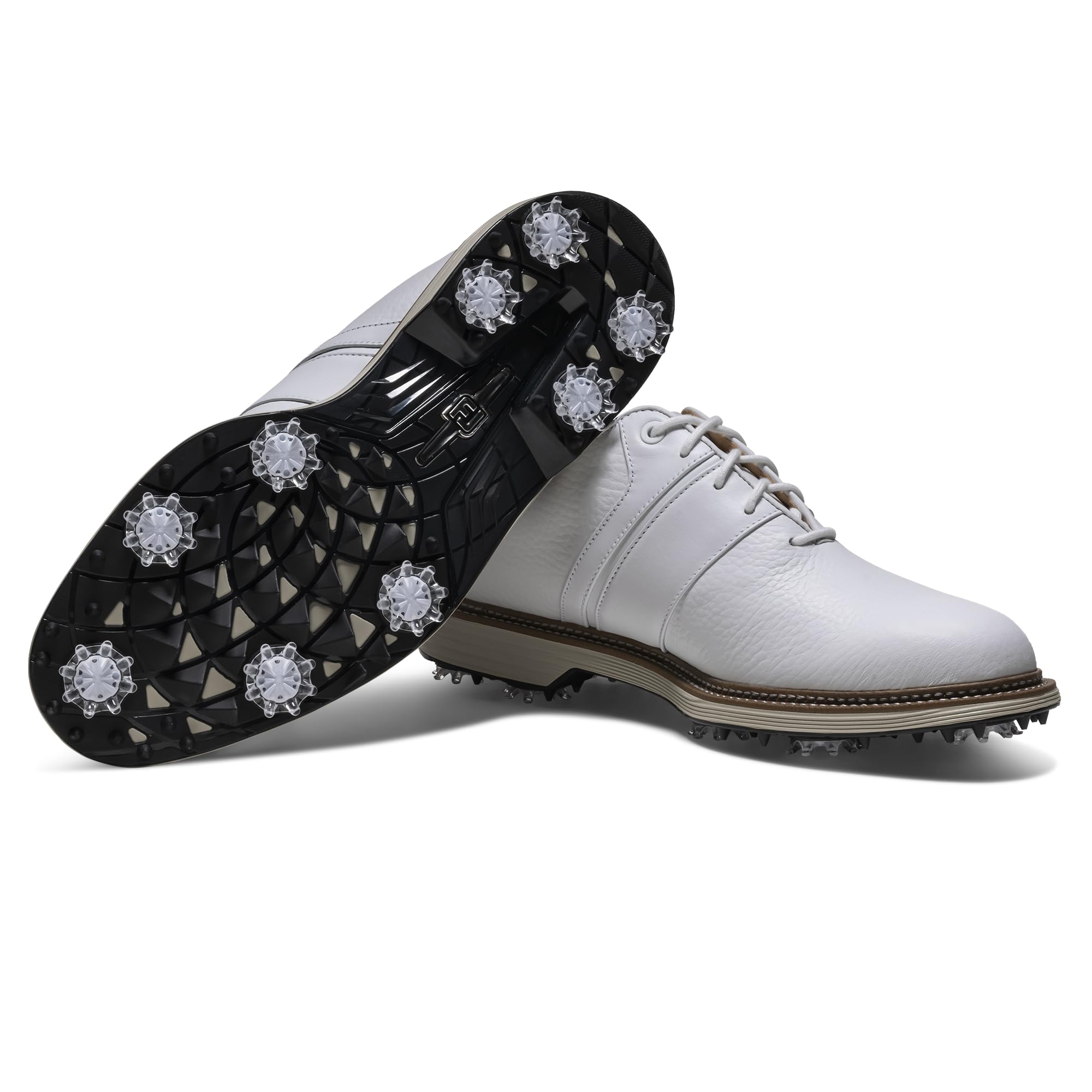 Footjoy Premiere Series Packard Chaussures de Golf pour Homme, Blanc/Blanc, 45 EU M