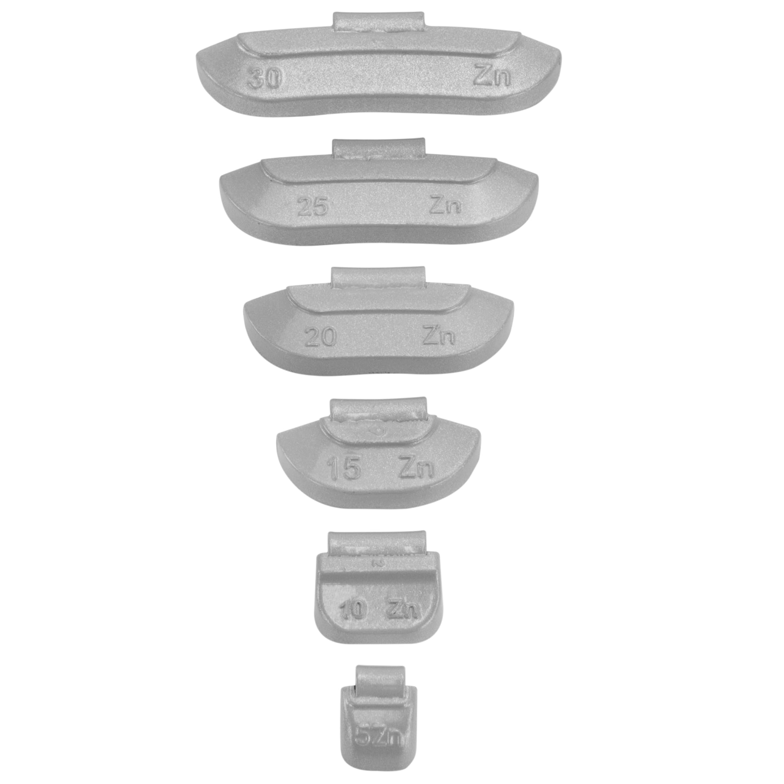 225x HASKYY Schlaggewichte Auswuchtgewichte Wuchtgewichte Sortiment für STAHLFELGEN // je 50 von 5g, 10g, 15g // je 25 von 20g, 25g und 30g
