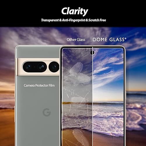 Miniatura 6 de DOME GLASS Paquete de 2 cámaras y lámpara UV: protector de pantalla Whitestone para Google Pixel 7 Pro - 2 unidades