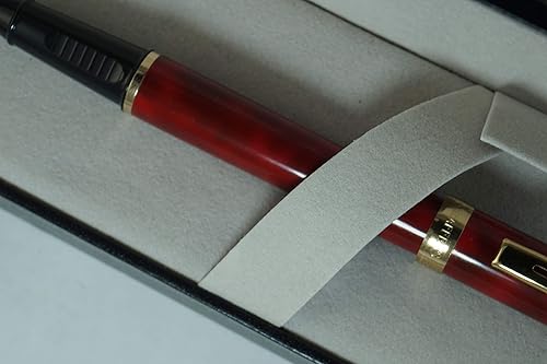 Miniatura 3 de Sheaffer Fabricado en los Estados Unidos con punto de excelencia distintivo y oro Anillo medio Preludio de barril de mármol rojo y citas de oro de