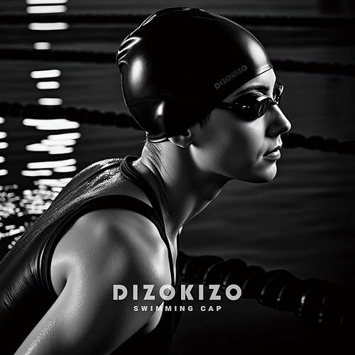 Miniatura 7 de 2pcs High Elasticity Silicone Swim Cap for Women and Men, Comfortable Non-Slip Swimming Caps for Long and Short Hair, Durable Waterproof Swim Hats