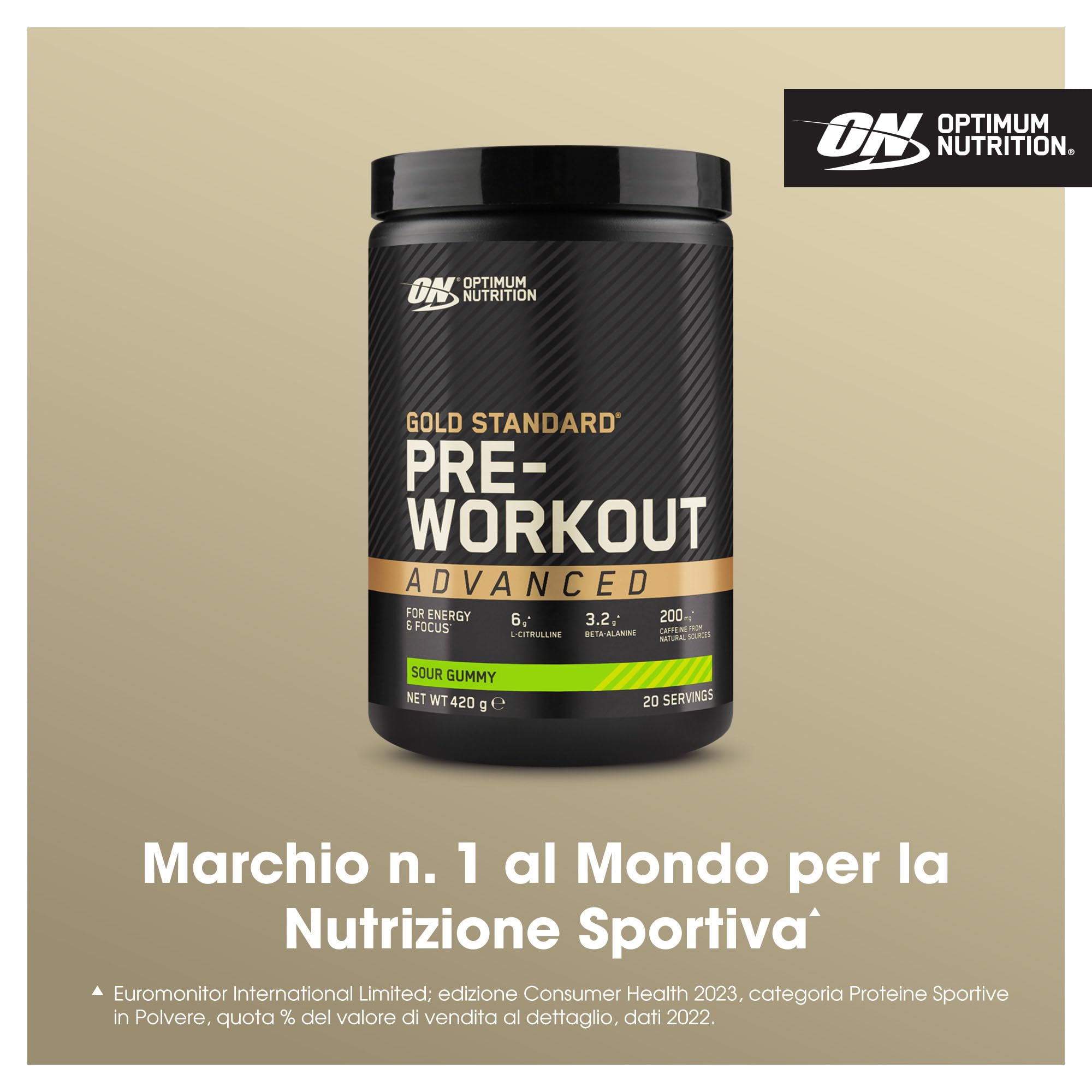 Optimum Nutrition Gold Standard Pre Workout Advanced Sour Gummy 420g