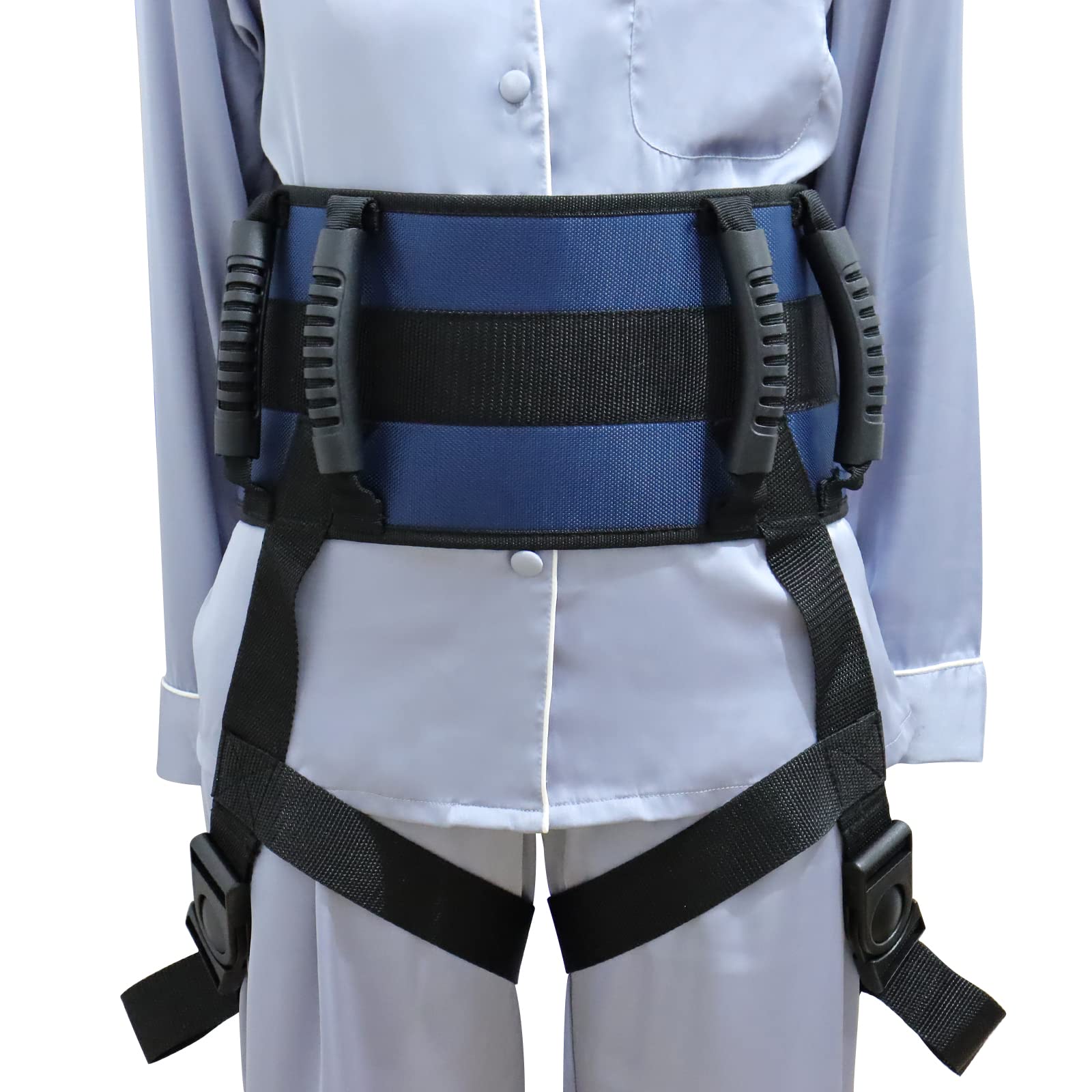 Ceinture de transfert avec 6 poignées (bleu foncé)