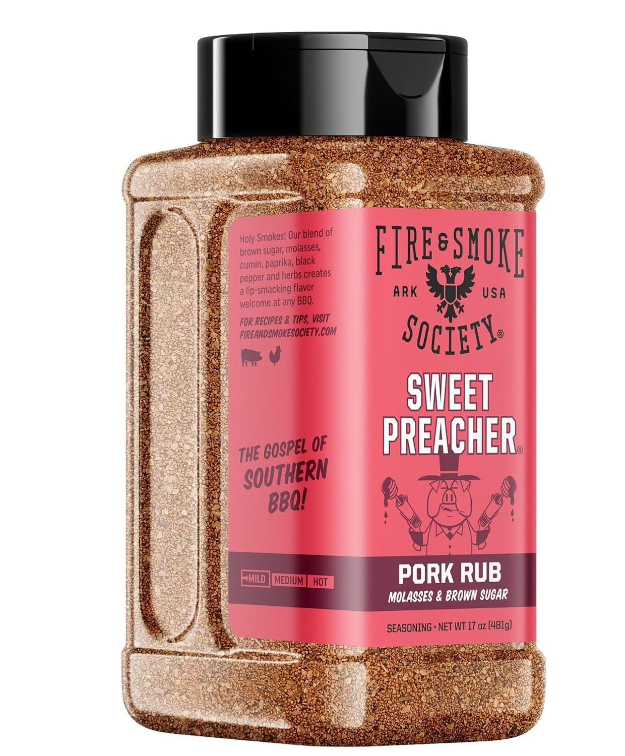 Hgu Seasonings Pantry Essentials Seasonings, 17 oz. (Sweet Preacher BBQ Rub, 17 oz.)