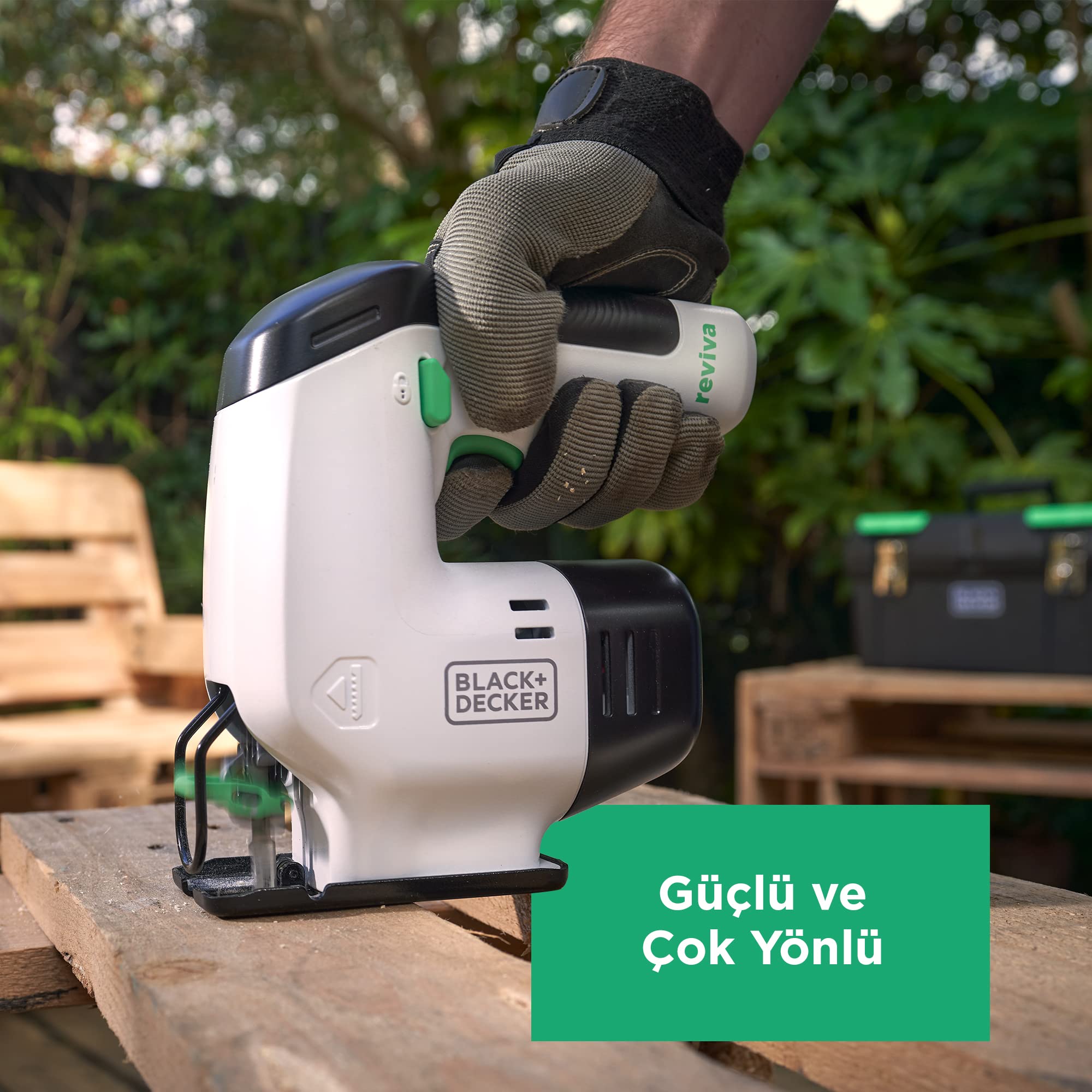 Black + Decker Reviva 12V Şarlı Dekupaj Testere Makinesi