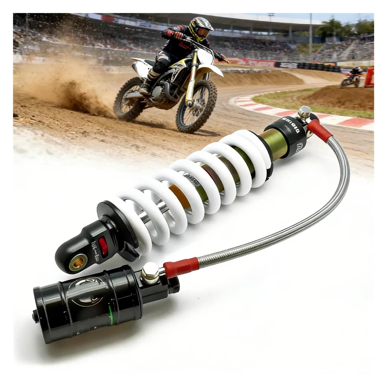 Ammortizzatore Posteriore per Moto 280mm 1000LBS Sospensioni di Design Smorzante per Fuoristrada per GSX250