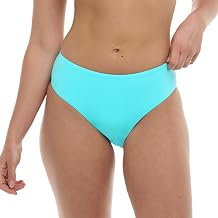 EIDON Womens Propel High Waisted Mid Coverage Bikini Bottom Swimsuit