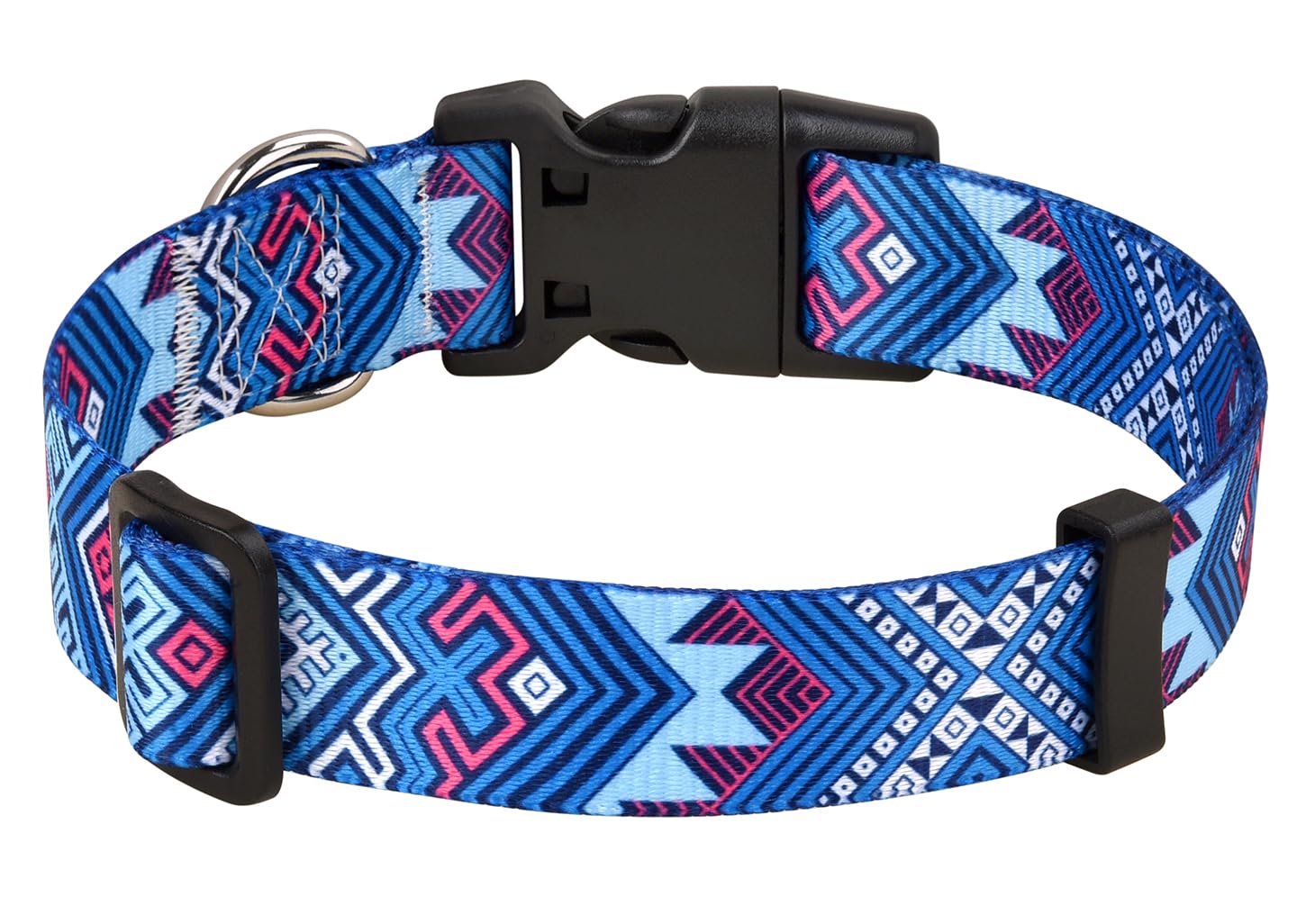 Mihqy Dog Collar with Bohemia Floral Tribal Geometric Patterns - Image 2