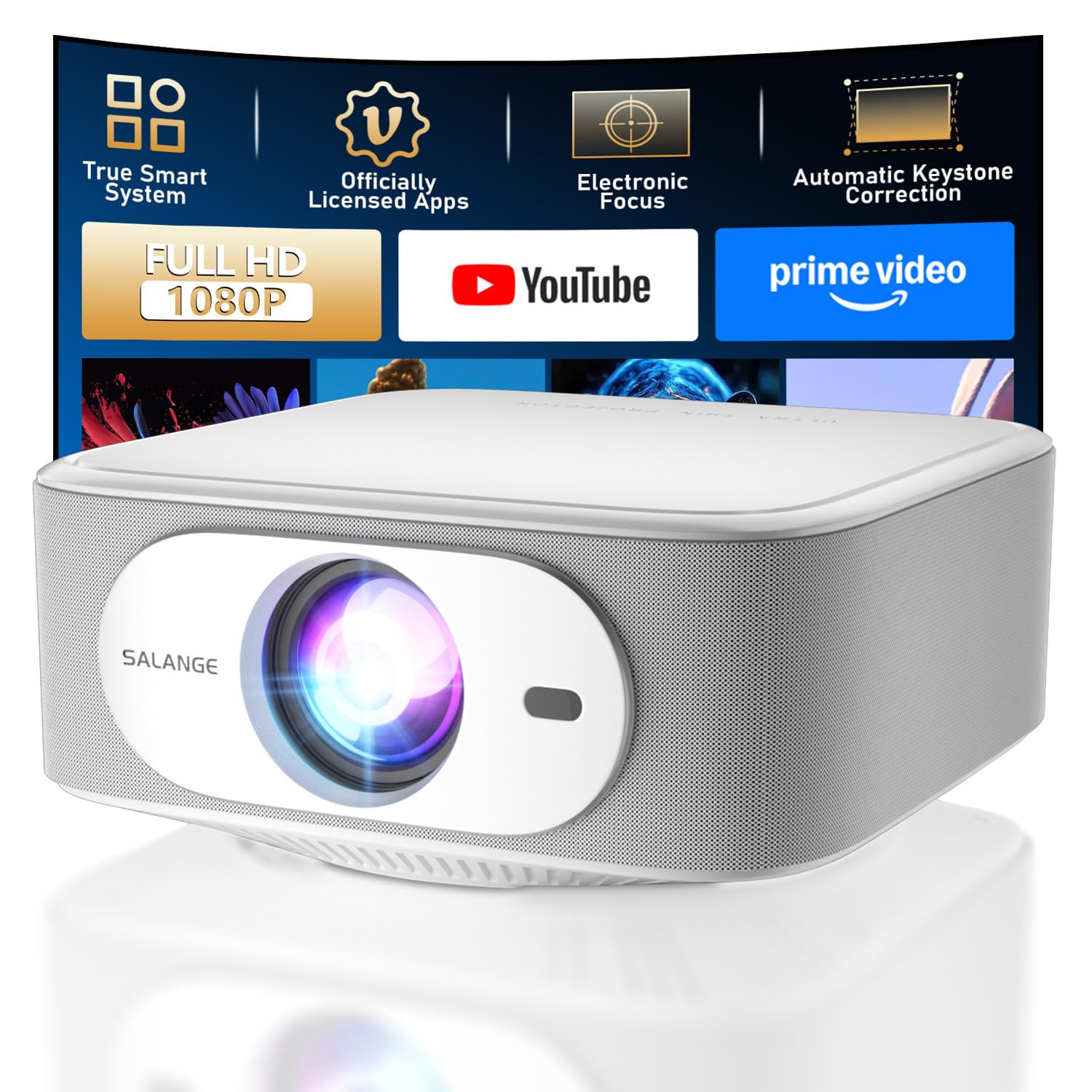 Amazon.com: Native 1080P Projector | 600 ANSI Lumens | Built-in