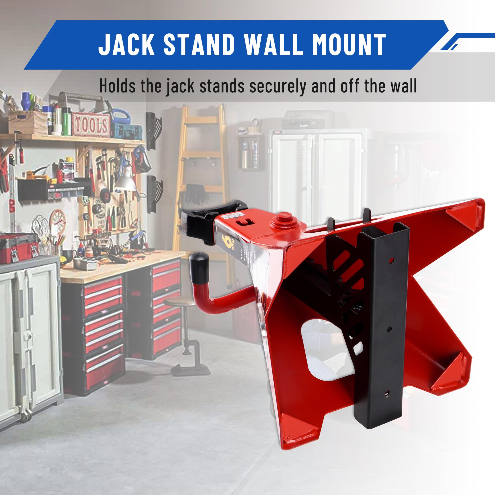 Snapklik.com : 4 Packs Jack Stand Holder Wall Mount Organizer Bracket ...