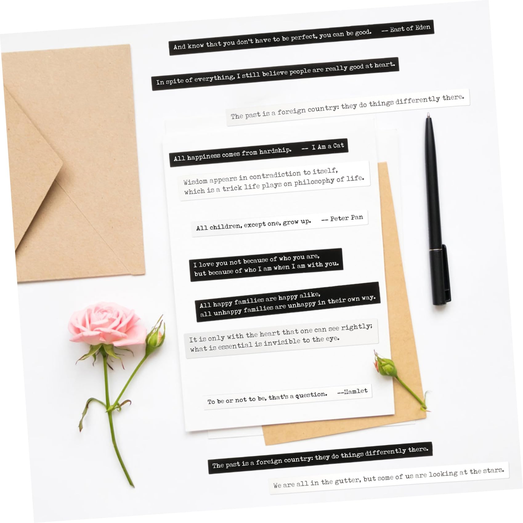 15confezioni Pacchetti Di Stickers Aesthetic Per Scrapbook Adesivi Striscia Per Decorazione Di Diario e Progetti Creativi Per Confezione