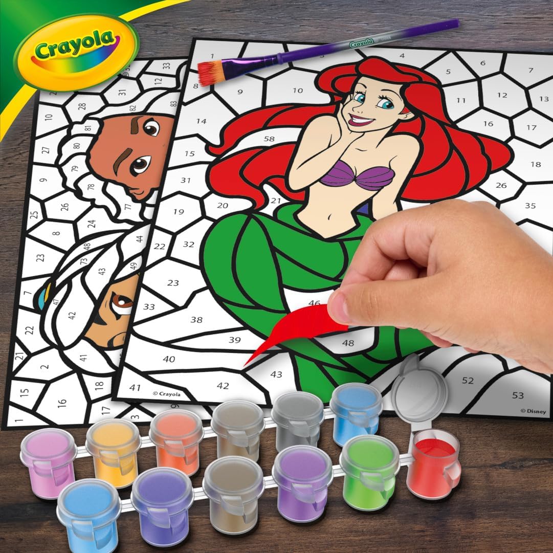 Crayola Mosaic Stickers (20+ Pcs), Peel & Paint by Number, Kids Washable Arts & Crafts, Sticker Sheet