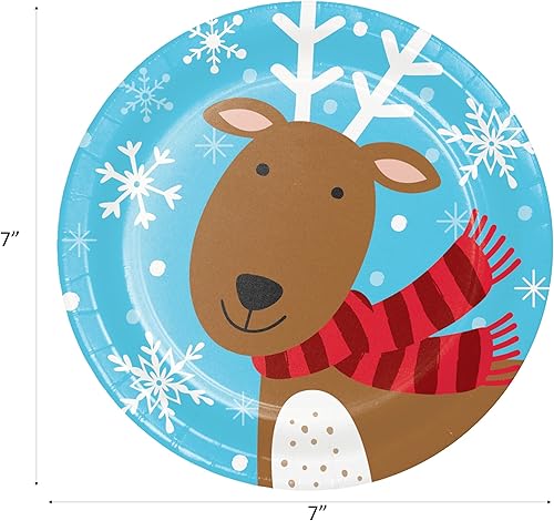 Miniatura 5 de Paquete de platos y servilletas de papel para vacaciones con platos y servilletas para 16 invitados