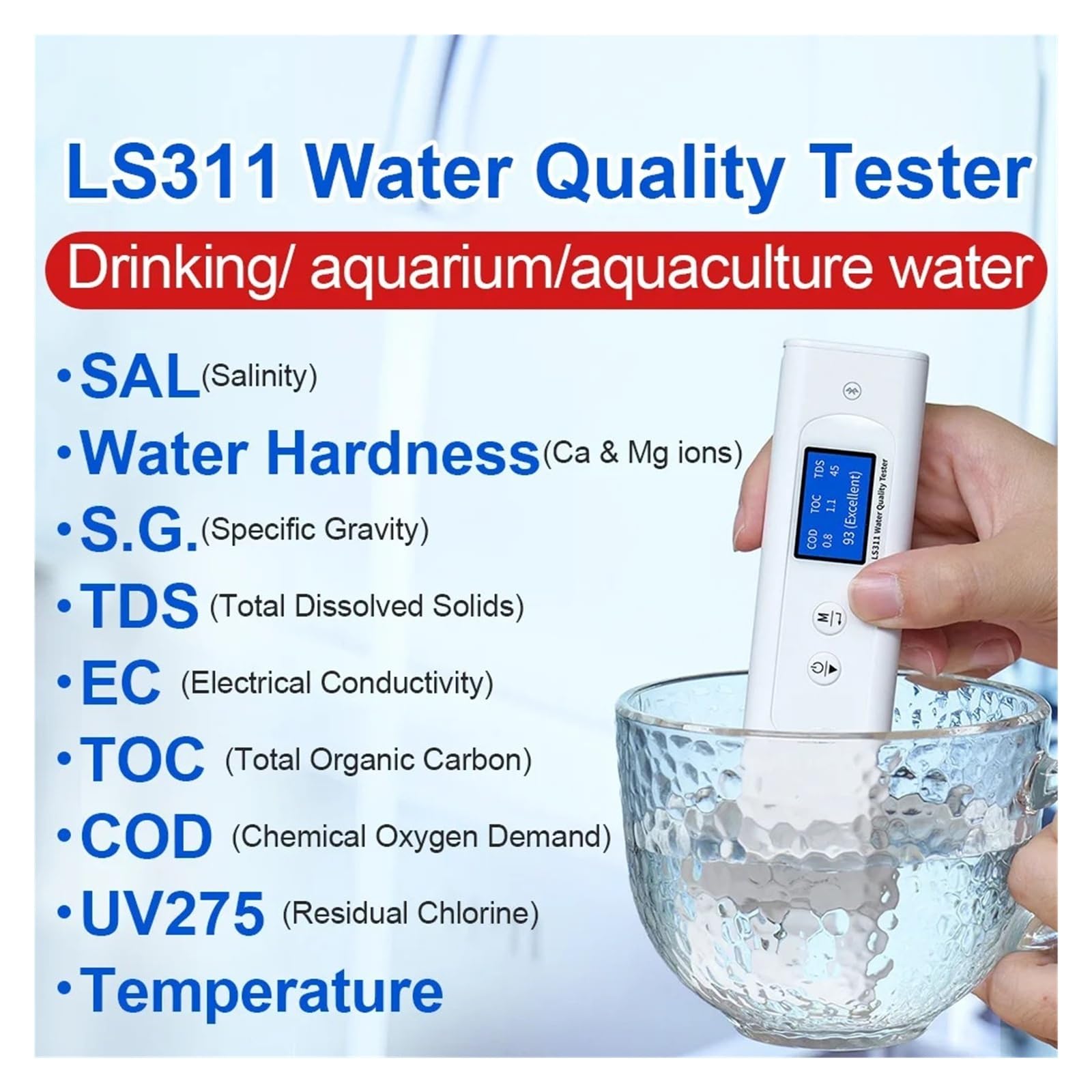 LS311 Labor-Multiparameter-Wasserqualitätstester Einfache Bedienung