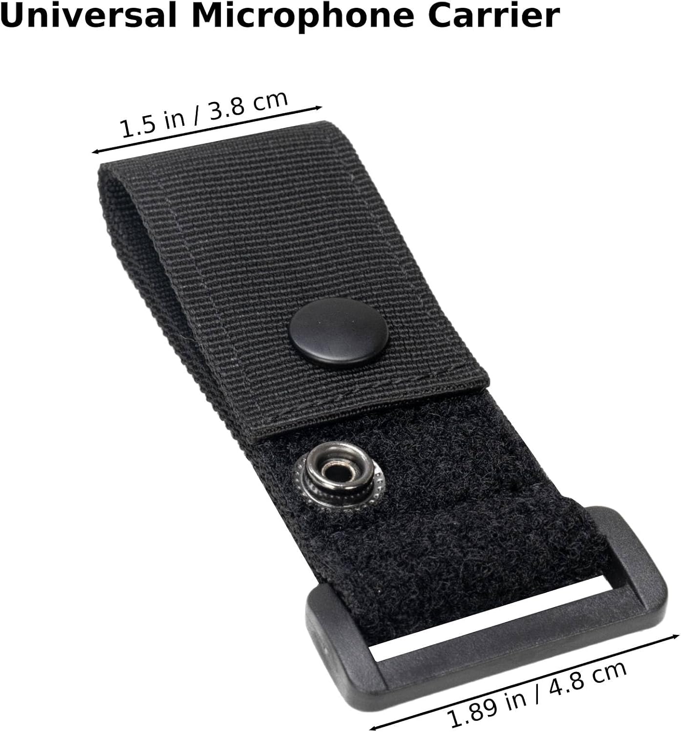 Radio Mic Holder Snap Slot, Epaulet Shoulder Mic Clips for Law Enforcement image 2