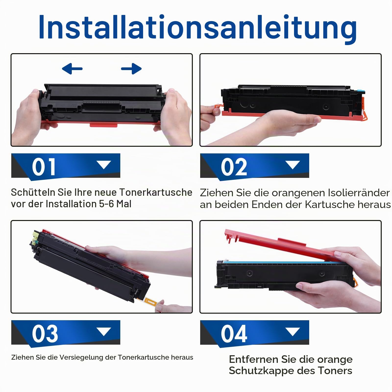 415A 415X Multipack Toner Set MFP M479dw M479fnw Mit Chip 4-Pack | Kompatibel für HP Color LaserJet Pro MFP M479dw M479fdw M479fnw M479fdn M454dw M454dn M479 W2030A W2031A W2032A W2033A