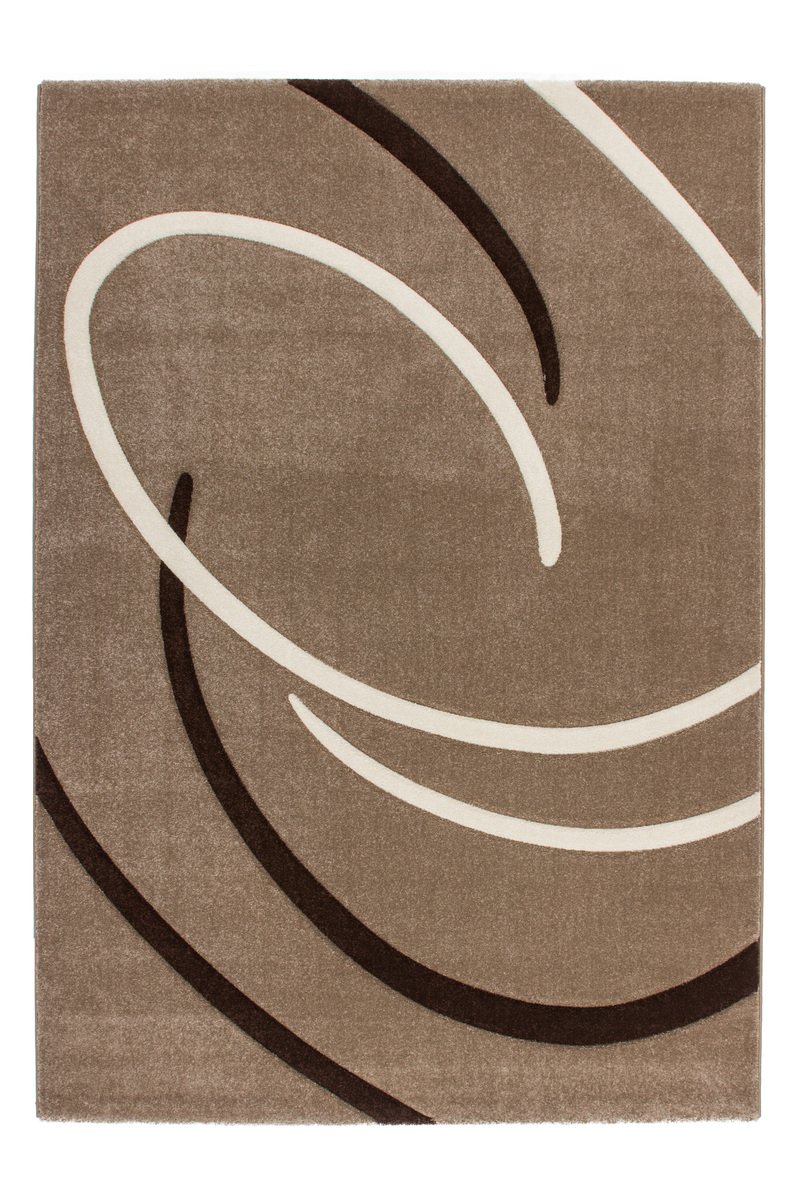 Lalee 347255115 Tapis de créateur aux Contours découpés Motif Tendance, Beige, 160 x 230 cm