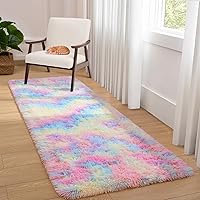 Vista 49 de Alfombras Softlife para dormitorio de 4x5.3 pies, alfombra de área púrpura para sala de estar, alfombras peludas súper suaves para dormitorio