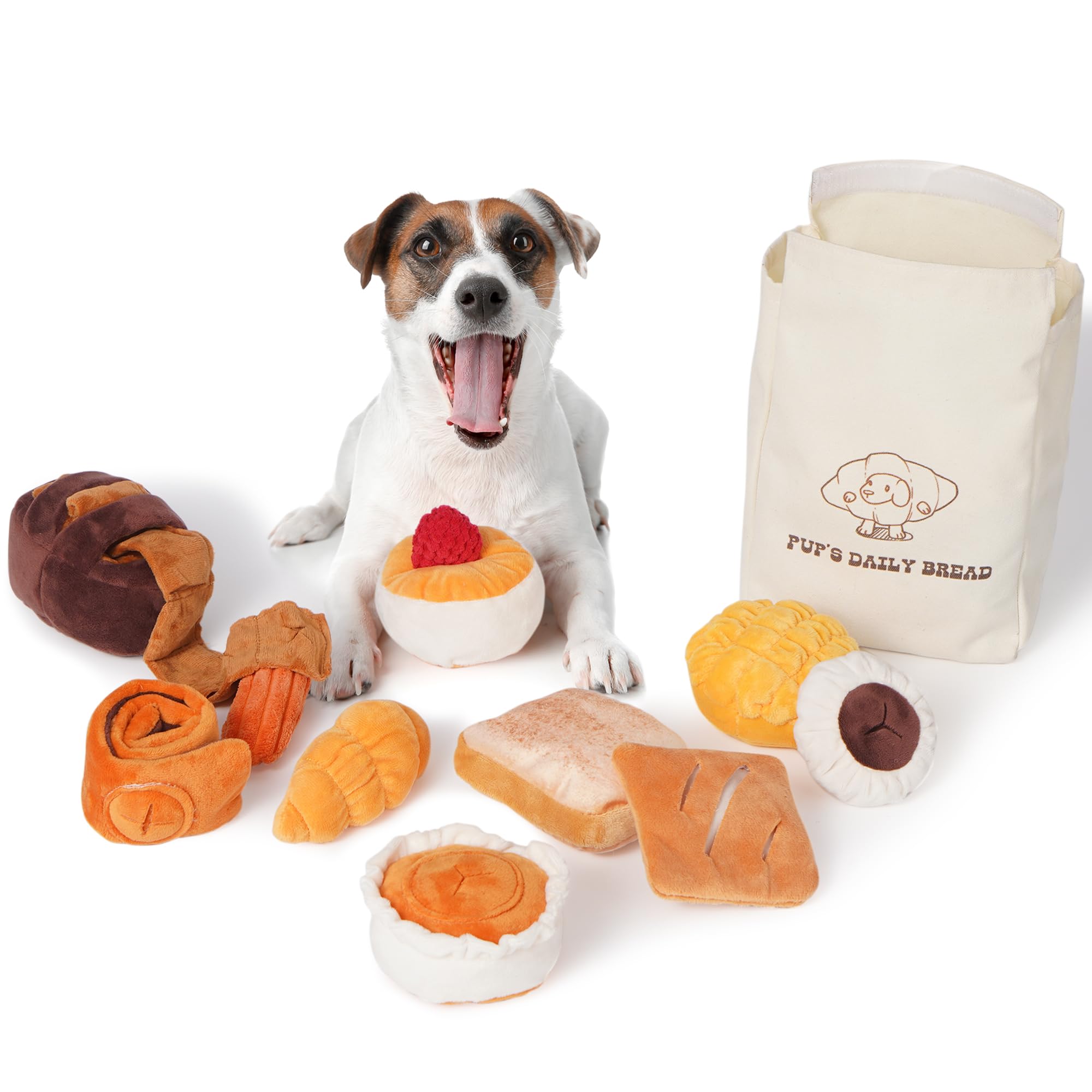 Nocciola 10 Pack Bread Dog Toys With A Bag Crinkle Desertcart INDIA