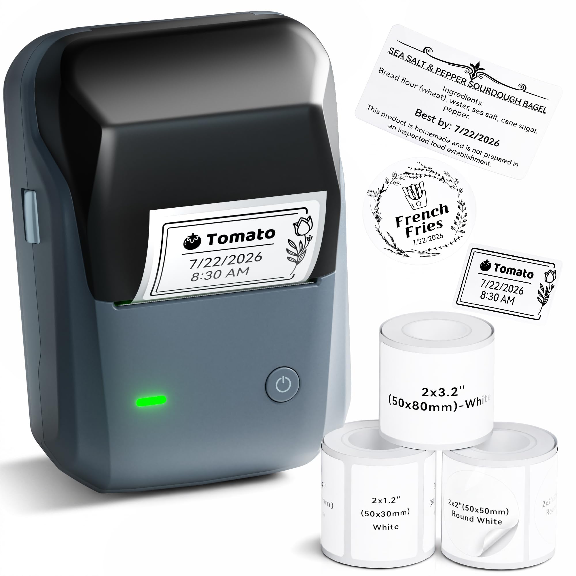 NIIMBOT B1 Label Maker (Blue) with 3 Roll Tapes