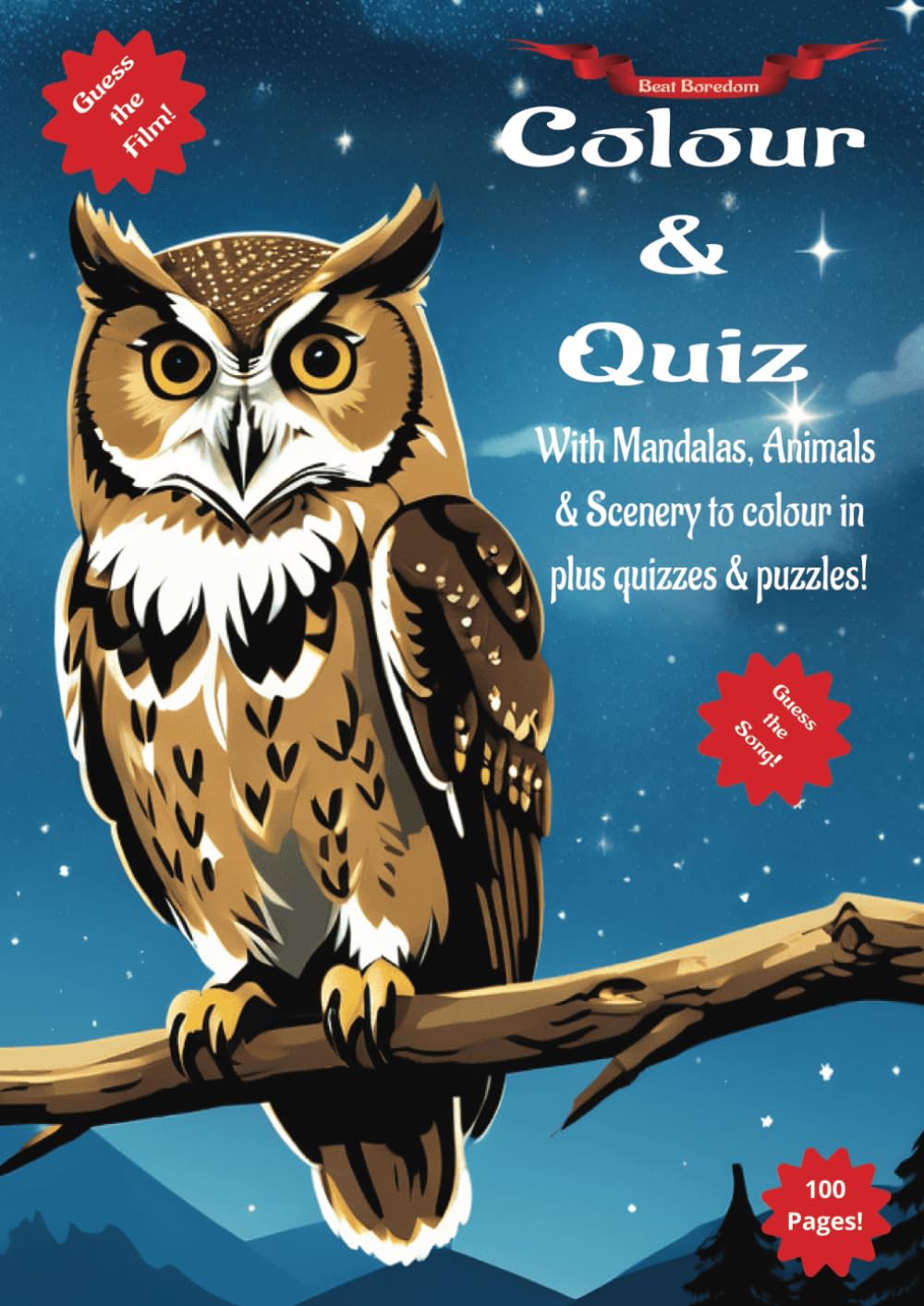 Colour & Quiz: With Mandalas, Animals & Scenery to colour in, plus 4 mini-quizzes, a word search and an easy crossword. Particularly suited to the ... with cognitive challenges such as dementia.