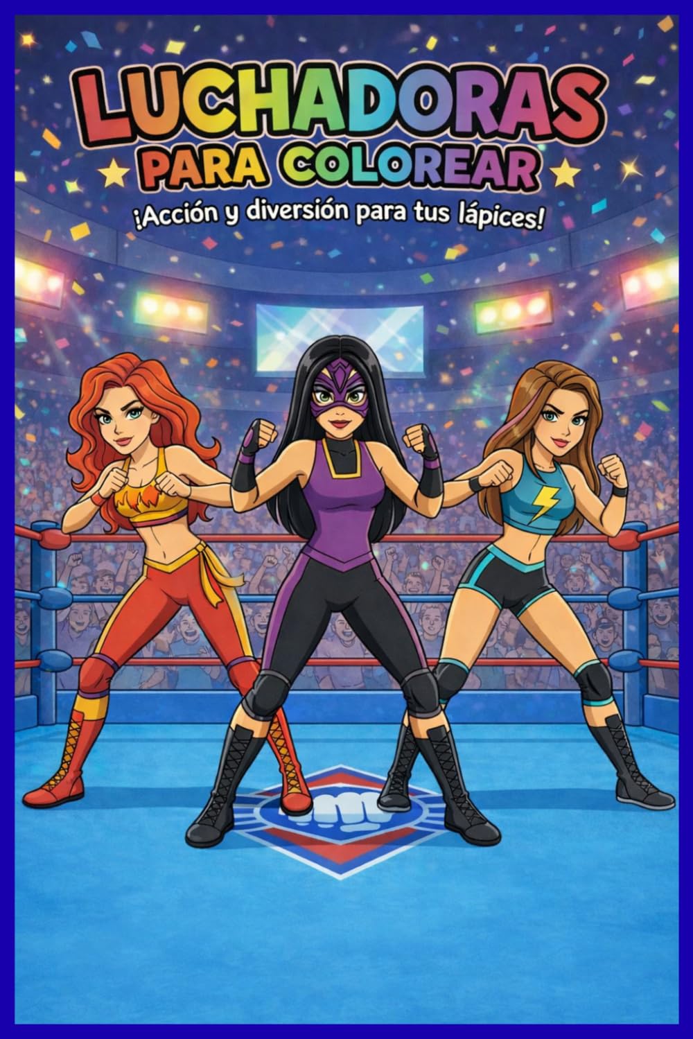 LUCHADORAS PARA COLOREAR: CHICAS DE LA LUCHA LIBRE