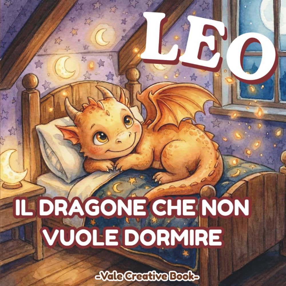 Leo il dragone che non vuole dormire: Un libro illustrato sulla routine della nanna per bambini 2-5 anni