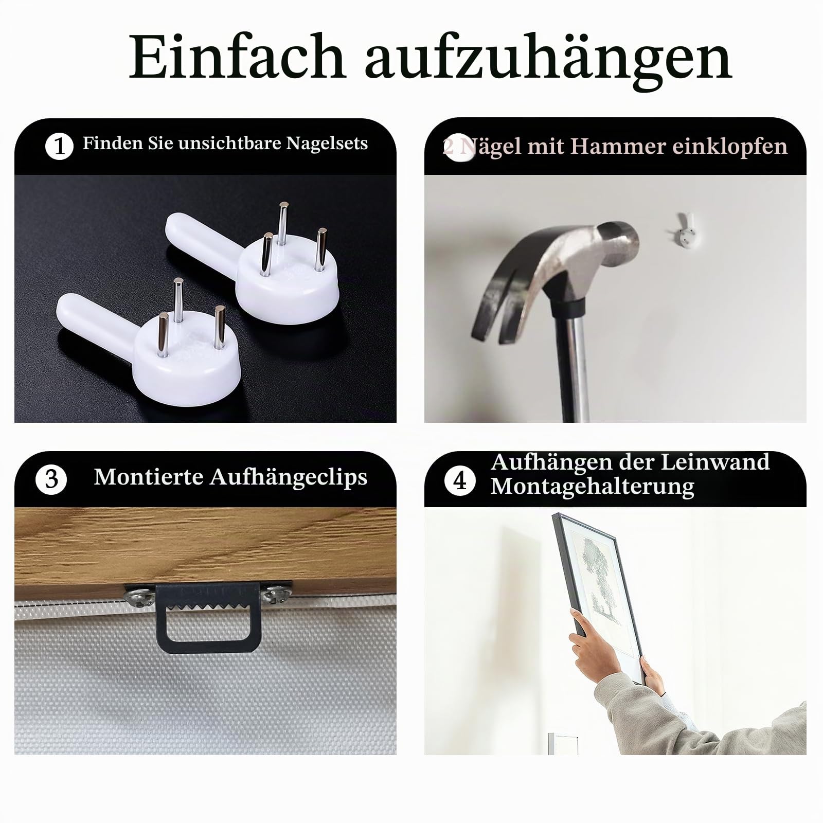 JHHUAMO Leinwand Bilder Wald Nebel Meer Wohnzimmer Schlafzimmer 59x119 cm | Natur Wandbild, Exquisite Handwerkskunst, Hochauflösender Druck, Einfaches Aufhängen, Vielseitig Einsetzbar