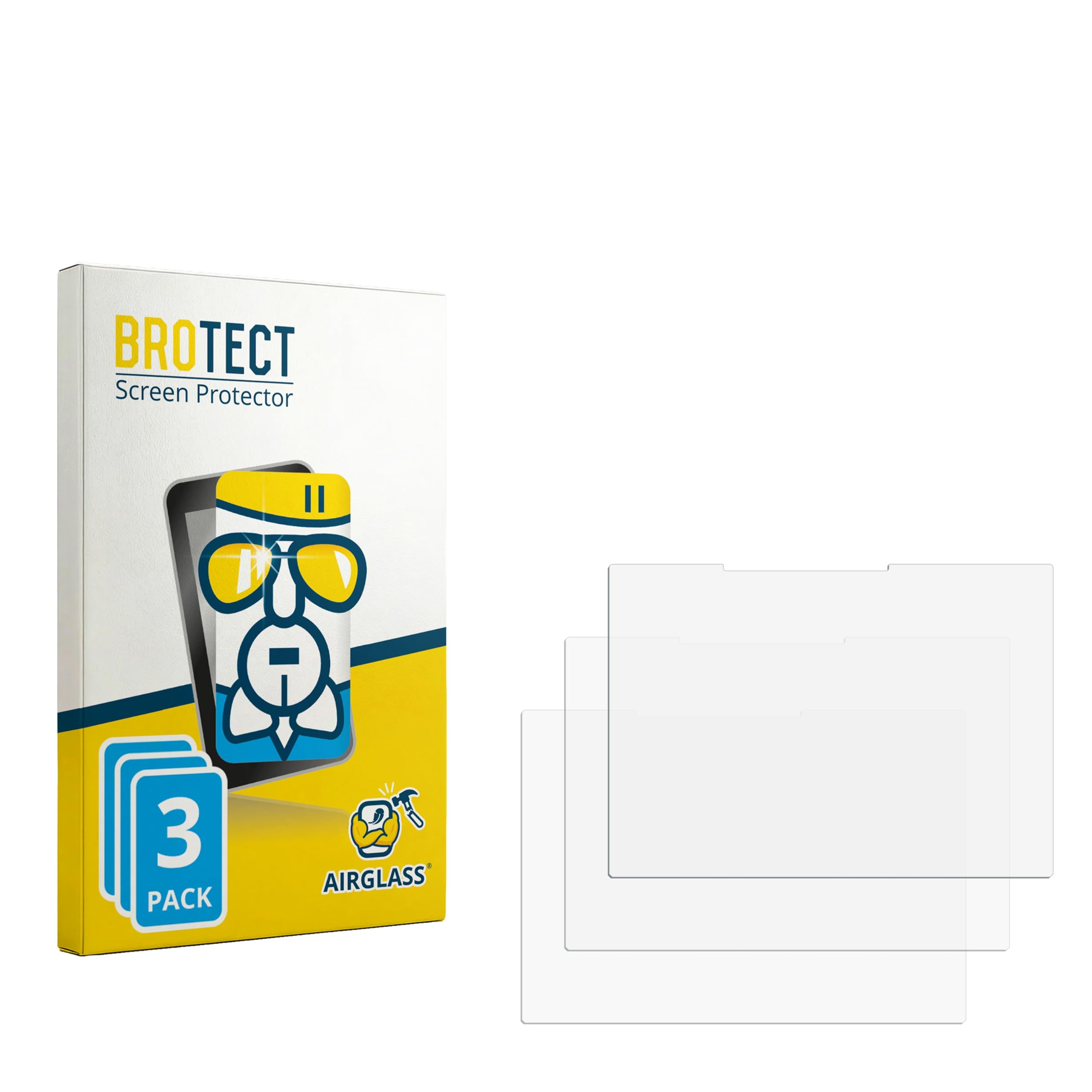 brotect 3 Pezzi Pellicola per HP Spectre x360 2-in-1 14-ef2000 13.5" | Chiara Protezione Schermo Made in Germany, Durezza 9H Anti-Graffio Glass Screen Protector