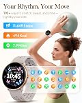 Smart Watch pour les femmes hommes, Smartwatch pour iPhone & Android Bluetooth (Réponse / Appel), Fitness Tracker veille de sommeil avec 110 Modes sportifs IP68 Imperméable (Caramel Gold)