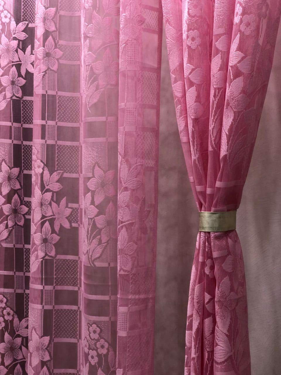 Soulful Creations Polyester Floral Grommet Curtain, Long Door - 9 Feet, Pink, Pack of 2, pencil pleat (B085MGK6RW) Amazon Price History, Amazon Price Tracker