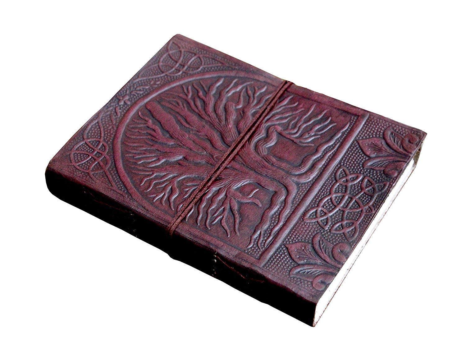 Lether Journal - Tree of Life | Leather Journal Notebook | Blank Book for Men and Women for Office Use Leather Diary
