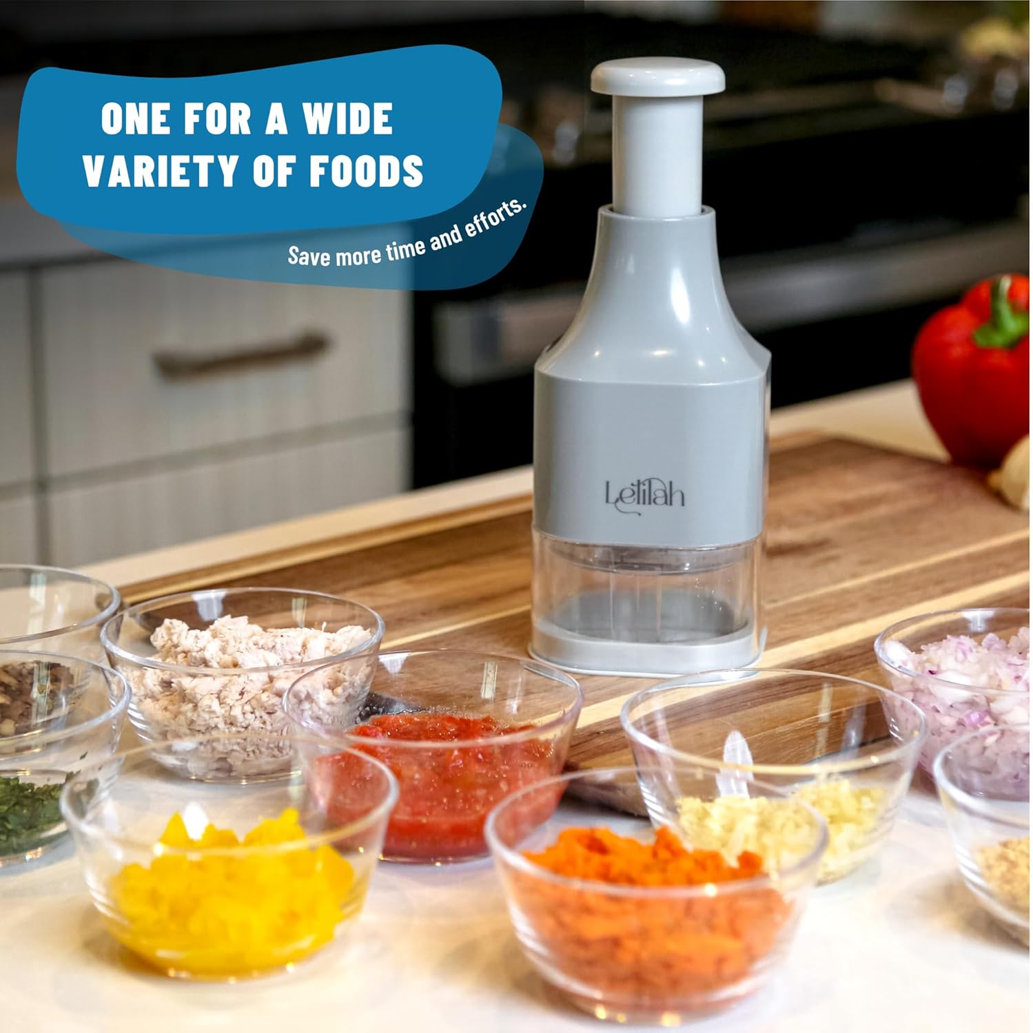 Food Chopper, , Handheld Veggie Chopper for Vetable, On,