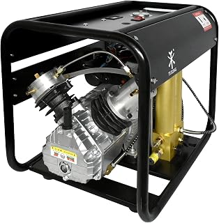 TUXING 4500Psi Pcp Air Compressor,Built-in Two Stage Filtration Water-Oil Separator Filter,Auto-stop Version,for Paintball/Scuba Tank Charging 110V(TXEDM042)