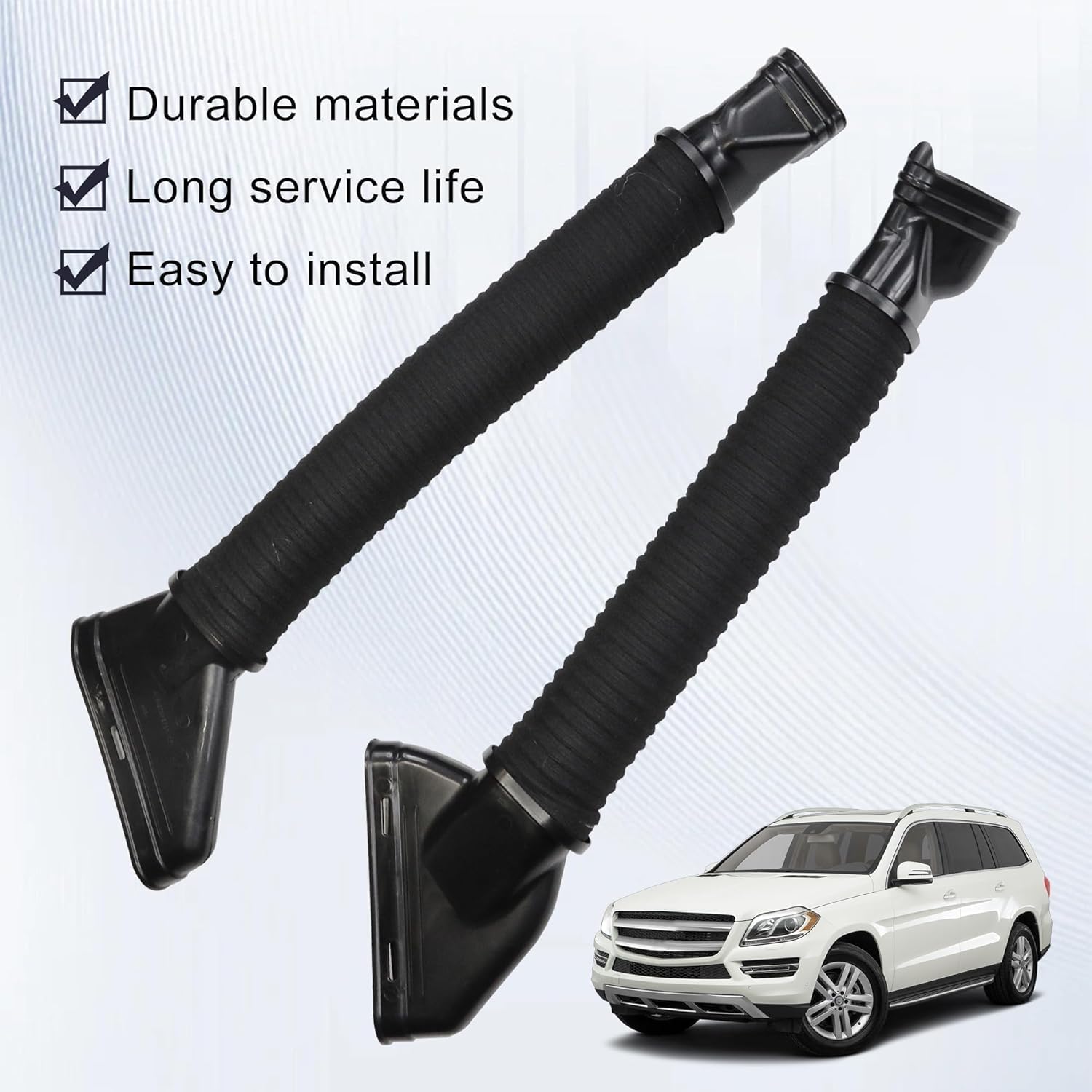6420948797 & 6420948897 Air Intake Inlet Duct Hose Left & Right for 2012-2014 Mercedes Benz ML350 for 2013-2016 Mercedes Benz GL350 Bluetec 4Matic V6 Diesel 3.0 Replace A6420948897 A6420948797