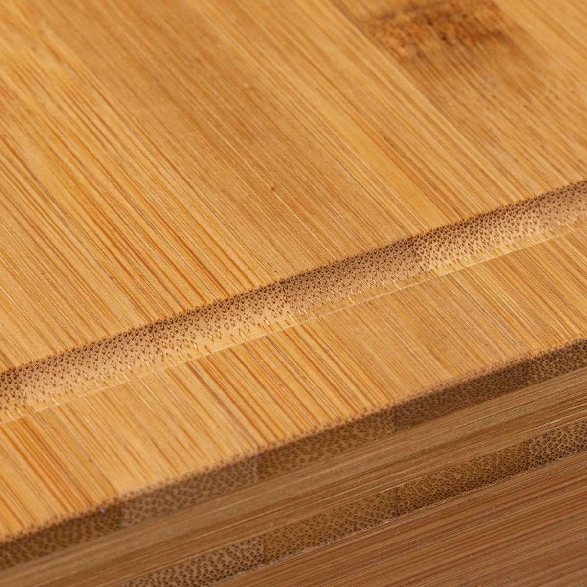 5five - Cache plaque 52x58cm en Bambou 3en1. Planche à découper en Bois - Protège Crédence et Plaques - Compatible Induction Gazinière Vitrocéramique
