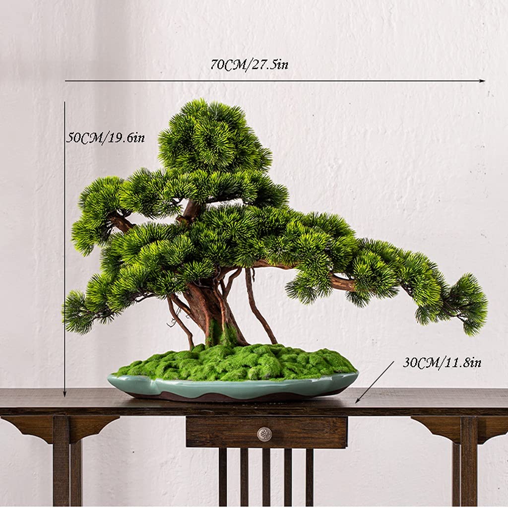 Plante Artificielle Simulation Bienvenue Pine Bonsaï Large Fausse Fausse Plantes Vertes Beauté de Beauté en Pine Salon Salon Décoration de la décoration de Bureau Bonsai Artificiel (Size : A)