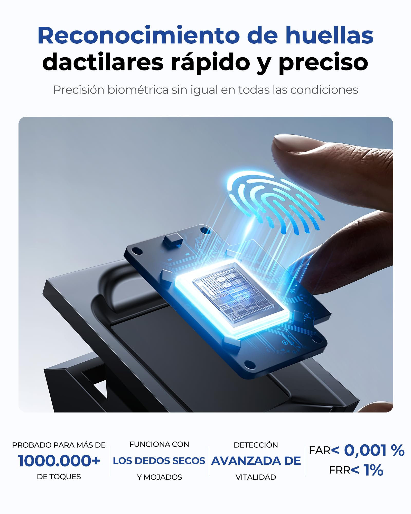 Máquina de Fichaje Autónoma con Huella Dactilar y PIN, Control Horario Empleados
