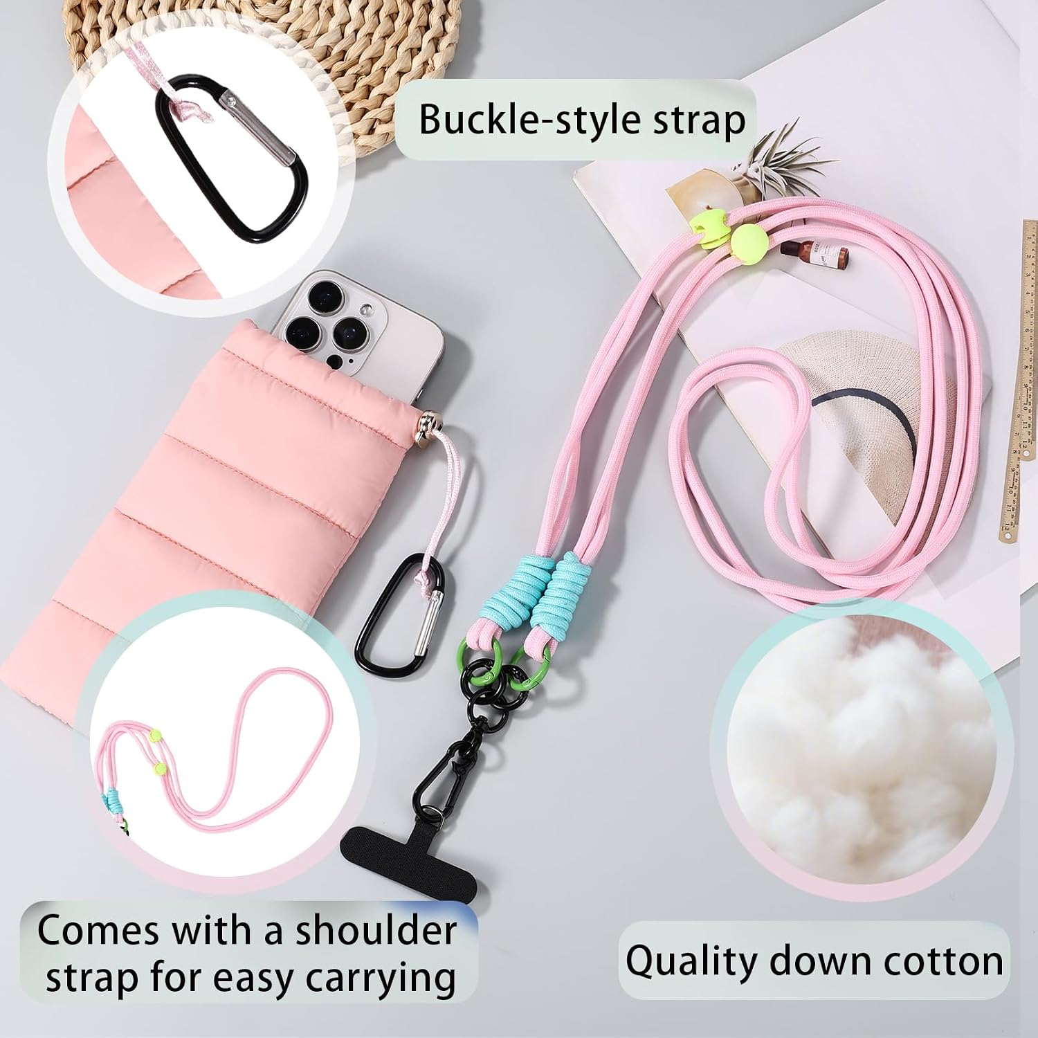 Lyreh Warm phone bag with lanyard and connector kit to prevent overheating and freezing during outdoor camping